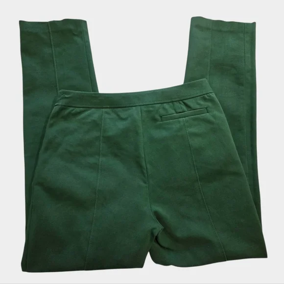 Tory Burch Vanner Ponte Trousers Pants Norwood Green Size 4 - Picture 5 of 8